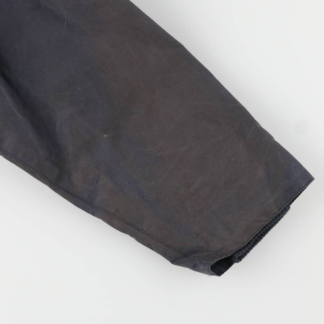 1990'S Barbour Bedale (formerly 3 Warrant) waxed cotton oiled jacket, made in England, C40, men's size M cotton navy blue type Vintage Second Hand