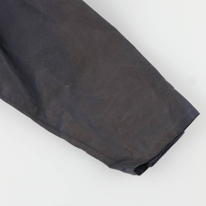 1990'S Barbour Bedale (formerly 3 Warrant) waxed cotton oiled jacket, made in England, C40, men's size M cotton navy blue type Vintage Second Hand