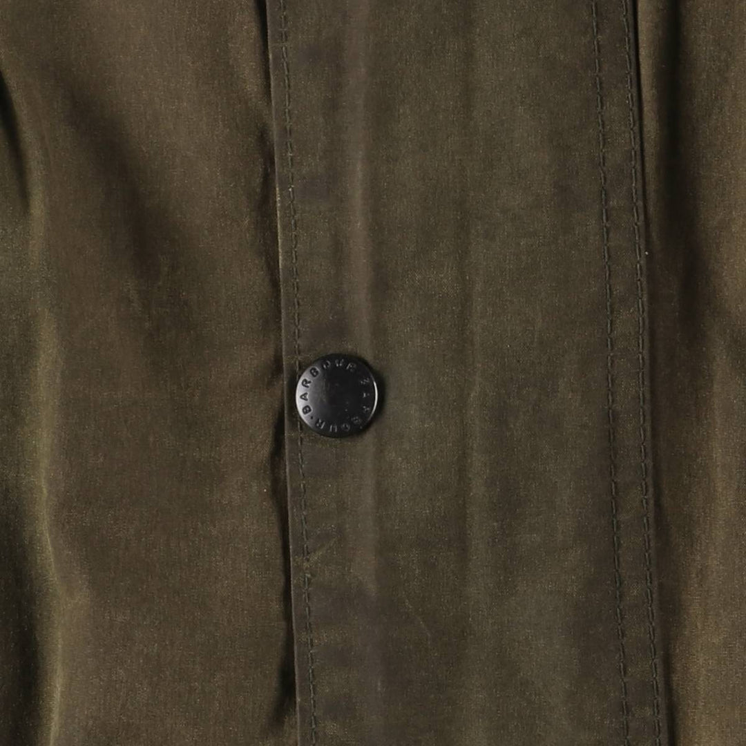 80s-90'S Barbour GAMEFAIR 3-Warrant Waxed Cotton Oiled Jacket, Made in England, C44, Men's Size L cotton Khaki type Vintage Second Hand