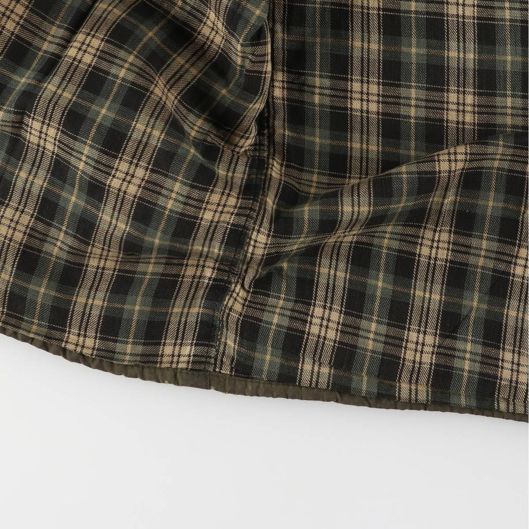 80s-90'S Barbour GAMEFAIR 3-Warrant Waxed Cotton Oiled Jacket, Made in England, C44, Men's Size L cotton Khaki type Vintage Second Hand