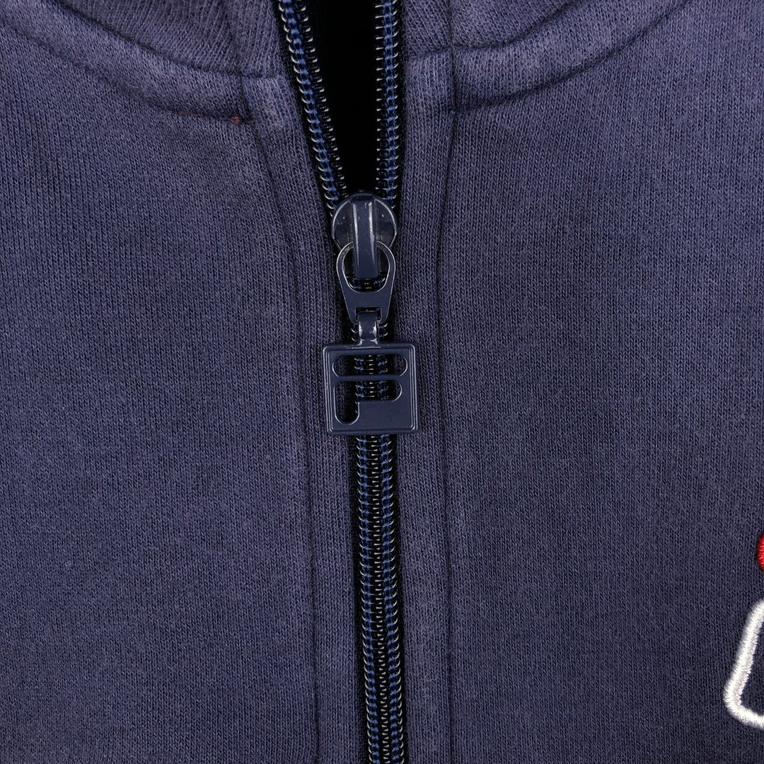 Fila full-zip sweatshirt, men's size XL cotton navy blue type Vintage Second Hand