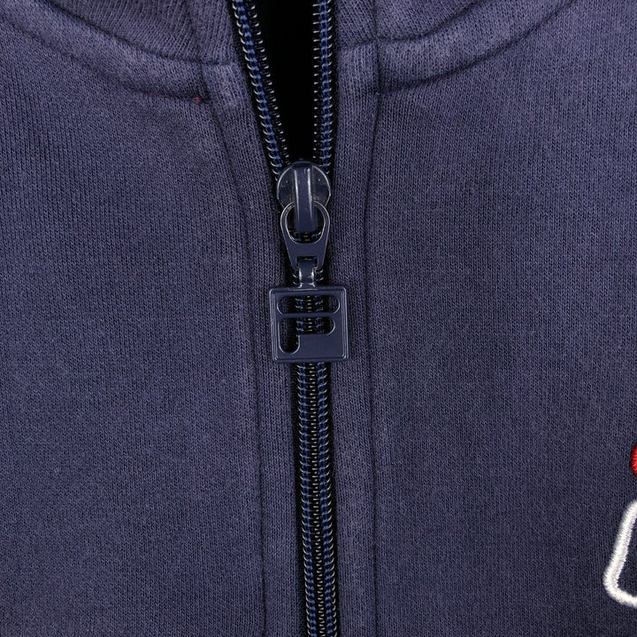 Fila full-zip sweatshirt, men's size XL cotton navy blue type Vintage Second Hand
