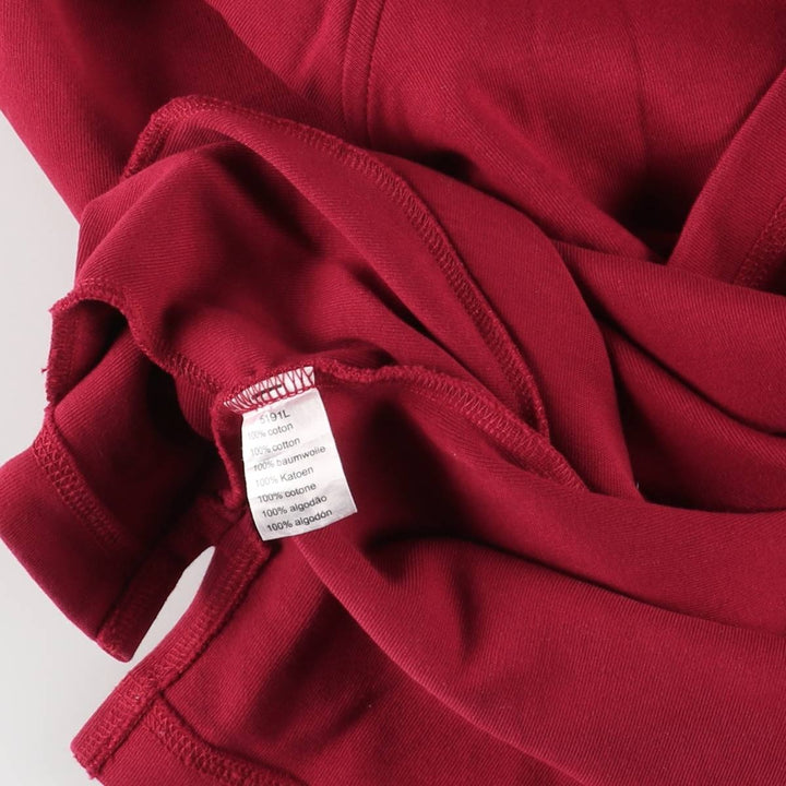 Lacoste French-designed half-zip sweatshirt, size 7, men's size L cotton red type Vintage Second Hand