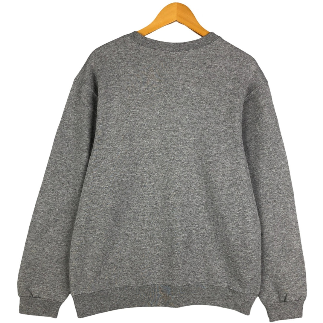 SOFFE SWEATS US NAVY Printed Sweatshirt, Men's Size L, Vintage cotton gray type Vintage Second Hand