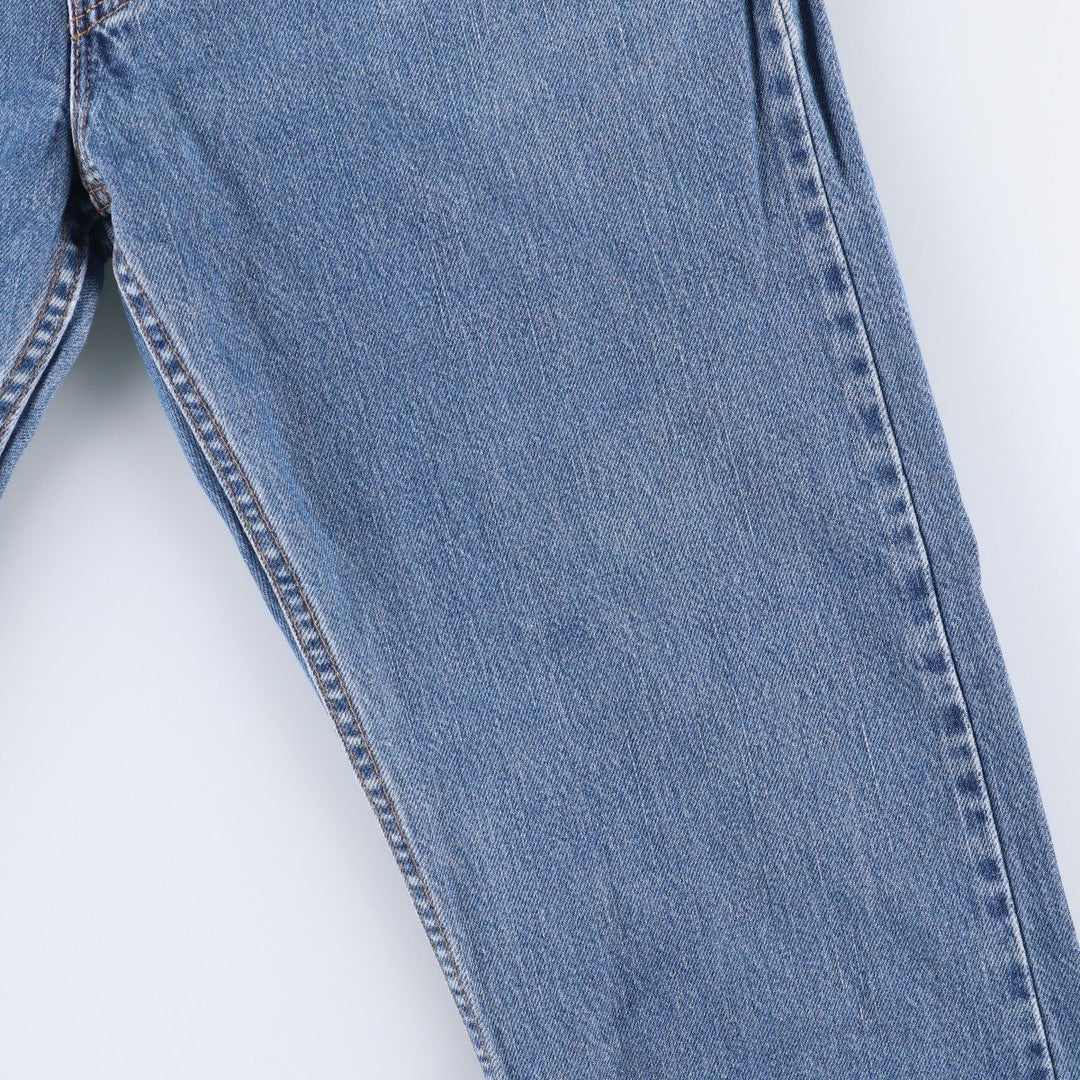 00'S Levi's 505 REGULAR FIT STRAIGHT LEG tapered denim pants made in USA, men's size w34 cotton blue type Vintage Second Hand