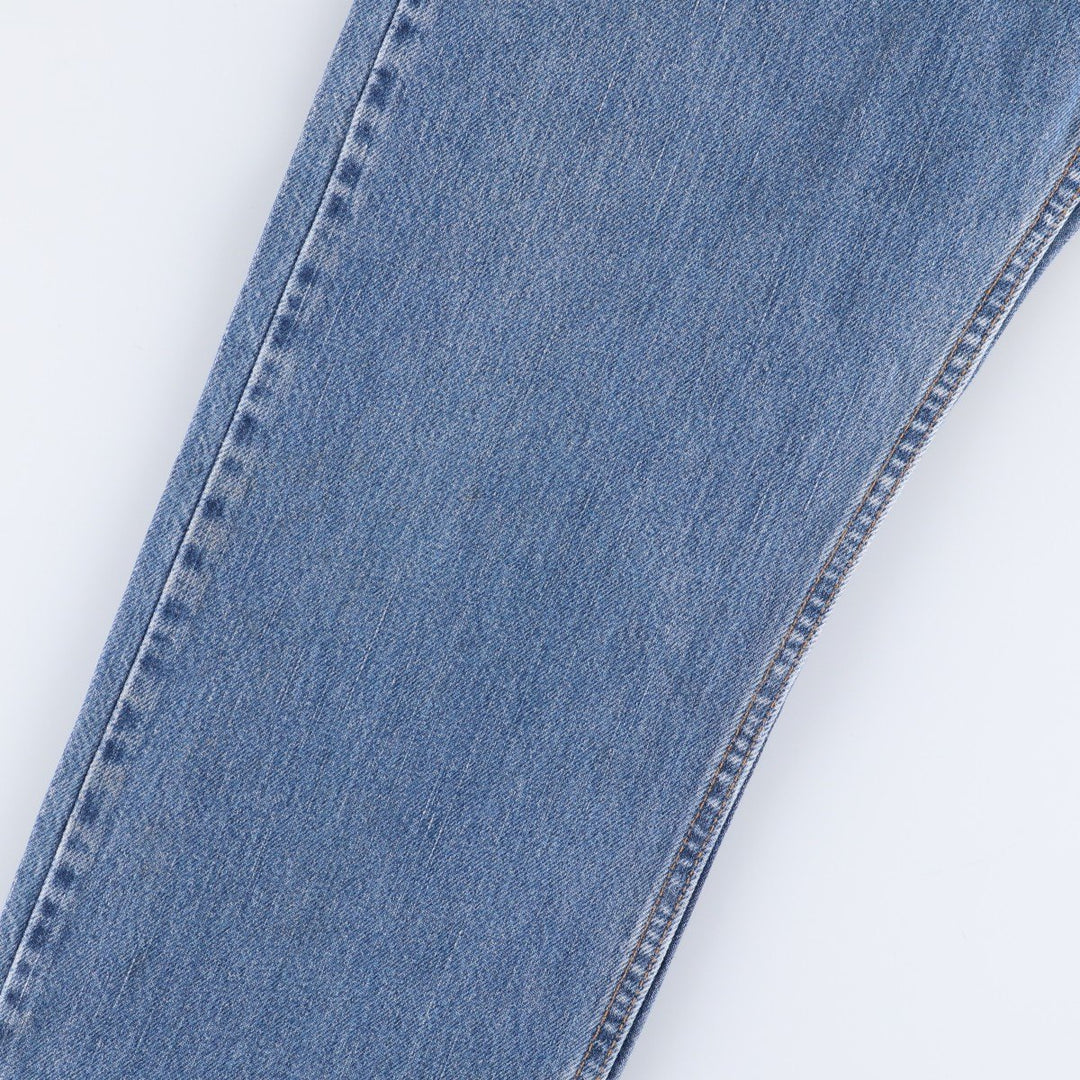 00'S Levi's 505 REGULAR FIT STRAIGHT LEG tapered denim pants made in USA, men's size w34 cotton blue type Vintage Second Hand