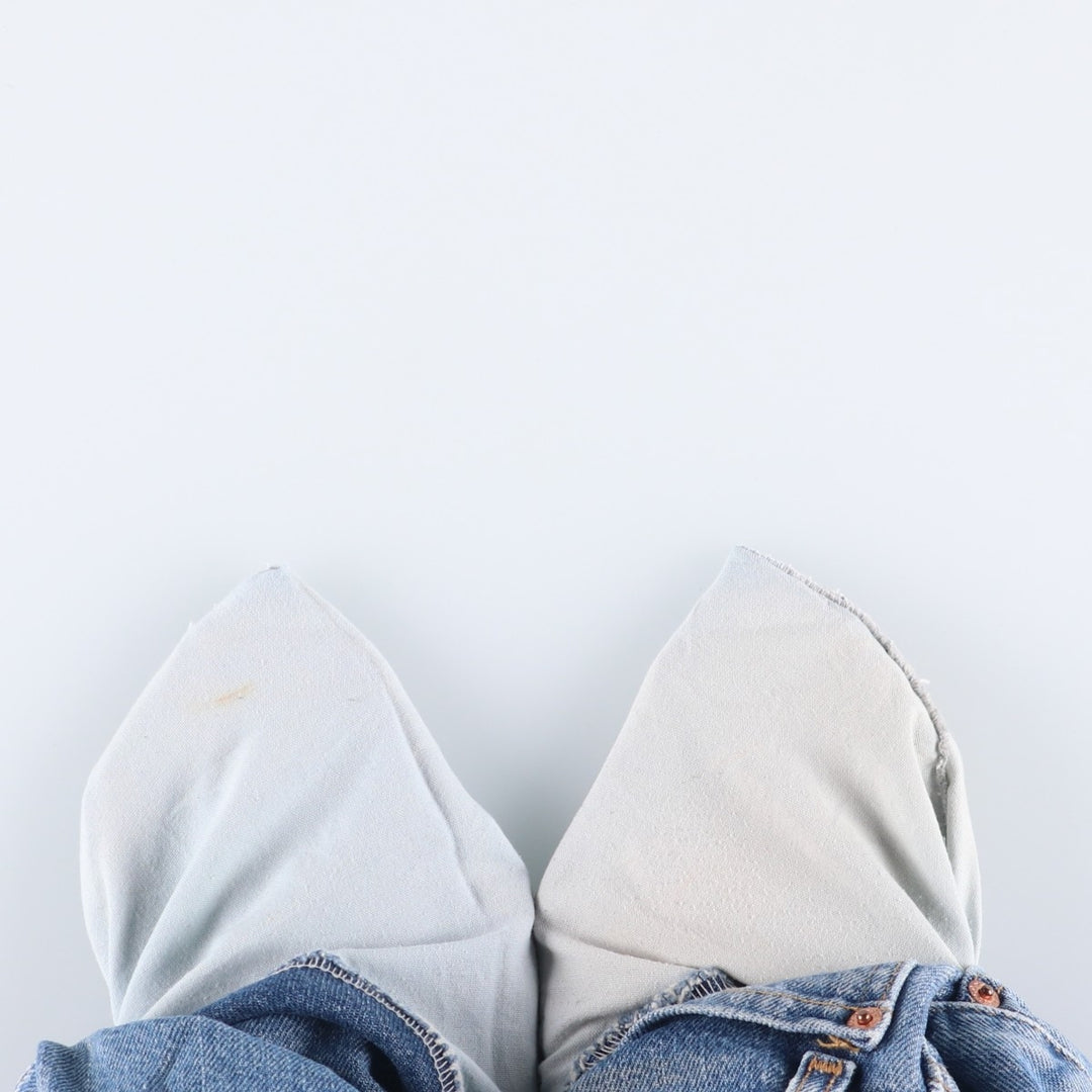 00'S Levi's 505 REGULAR FIT STRAIGHT LEG tapered denim pants made in USA, men's size w34 cotton blue type Vintage Second Hand