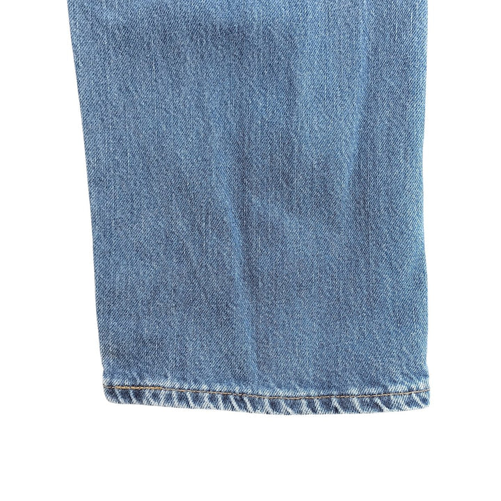 00'S Levi's 505 REGULAR FIT STRAIGHT LEG tapered denim pants made in USA, men's size w34 cotton blue type Vintage Second Hand