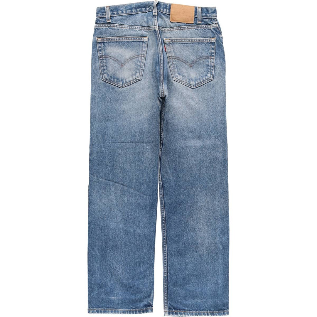 00'S Levi's 505 REGULAR FIT STRAIGHT LEG tapered denim pants for men, size w32 cotton blue type Vintage Second Hand