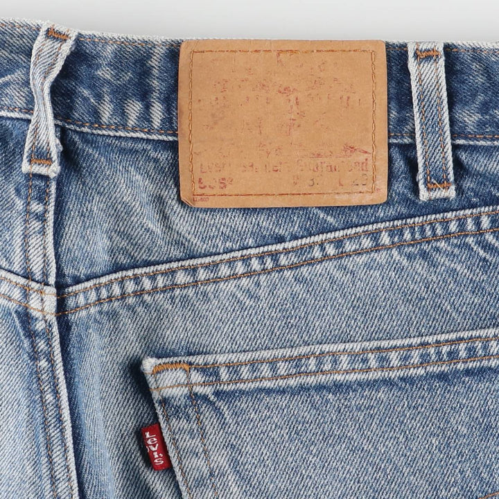 00'S Levi's 505 REGULAR FIT STRAIGHT LEG tapered denim pants for men, size w32 cotton blue type Vintage Second Hand