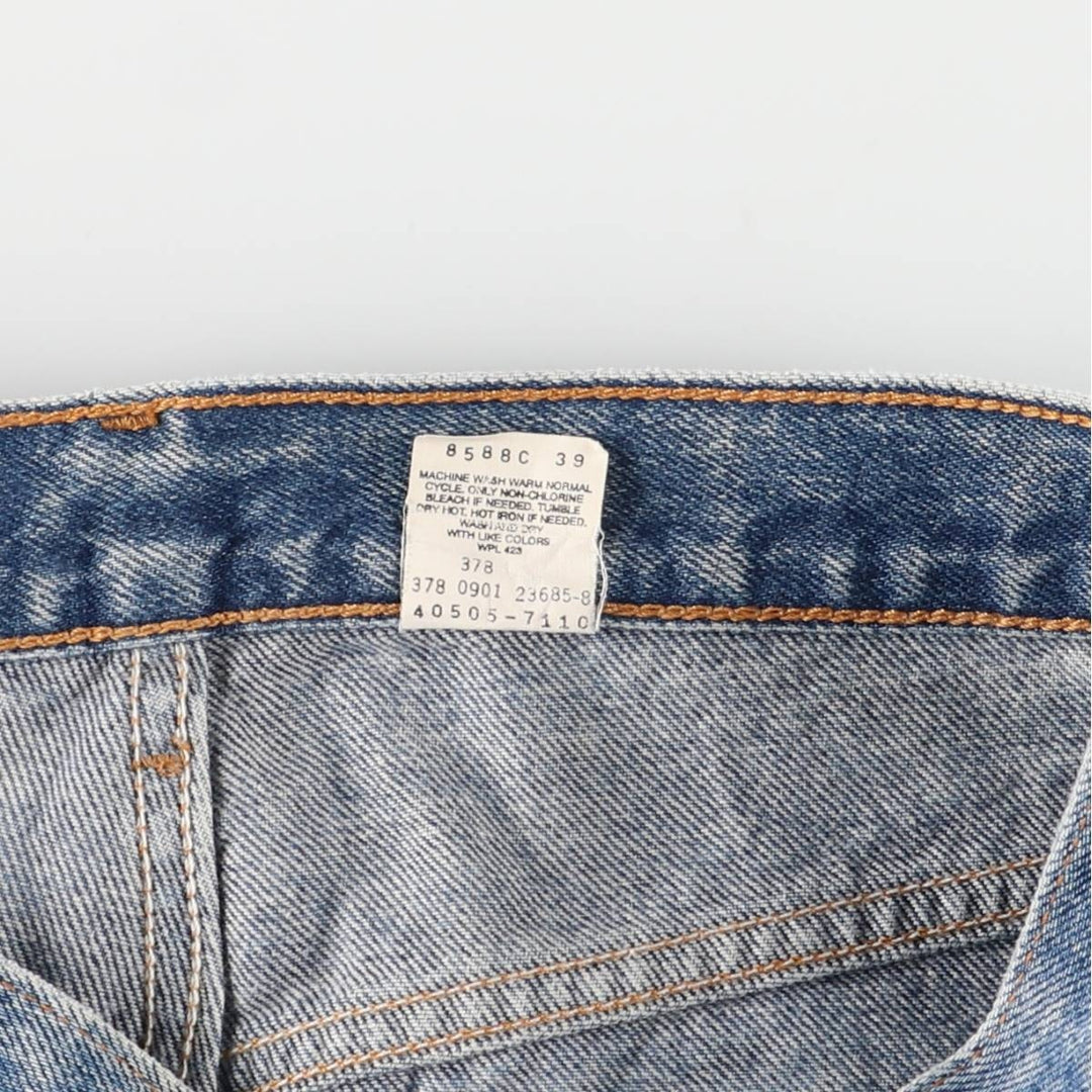 00'S Levi's 505 REGULAR FIT STRAIGHT LEG tapered denim pants for men, size w32 cotton blue type Vintage Second Hand