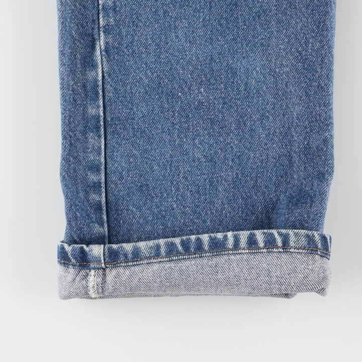 00'S Levi's 505 REGULAR FIT STRAIGHT LEG tapered denim pants for men, size w32 cotton blue type Vintage Second Hand