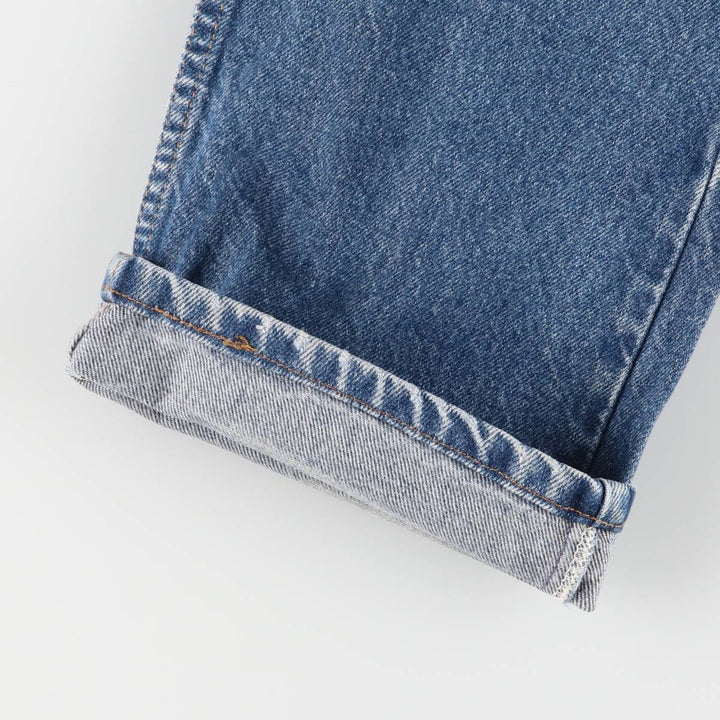 00'S Levi's 505 REGULAR FIT STRAIGHT LEG tapered denim pants for men, size w32 cotton blue type Vintage Second Hand