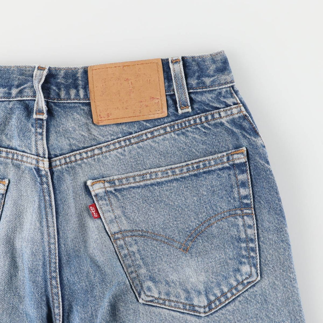 00'S Levi's 505 REGULAR FIT STRAIGHT LEG tapered denim pants for men, size w32 cotton blue type Vintage Second Hand