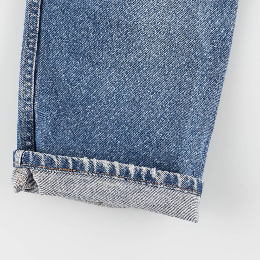 00'S Levi's 505 REGULAR FIT STRAIGHT LEG tapered denim pants for men, size w32 cotton blue type Vintage Second Hand