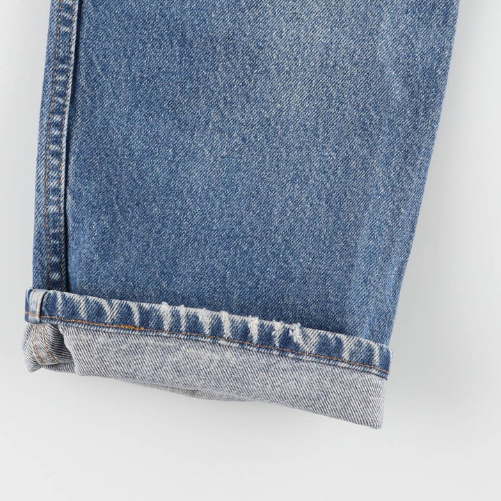 00'S Levi's 505 REGULAR FIT STRAIGHT LEG tapered denim pants for men, size w32 cotton blue type Vintage Second Hand