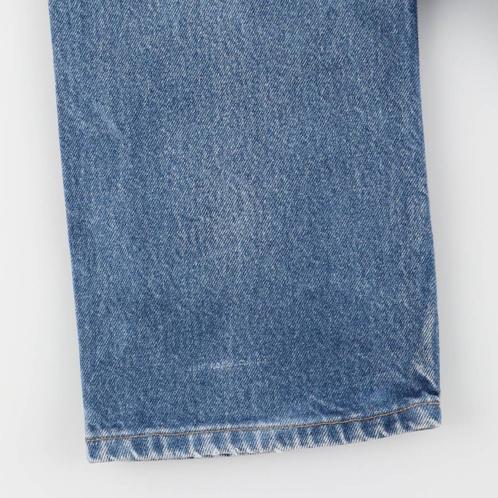 00'S Levi's 505 REGULAR FIT STRAIGHT LEG tapered denim pants for men, size w32 cotton blue type Vintage Second Hand