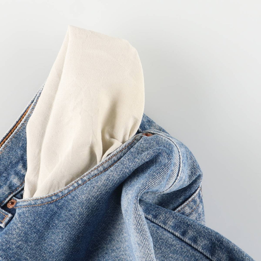 00'S Levi's 505 REGULAR FIT STRAIGHT LEG tapered denim pants for men, size w32 cotton blue type Vintage Second Hand