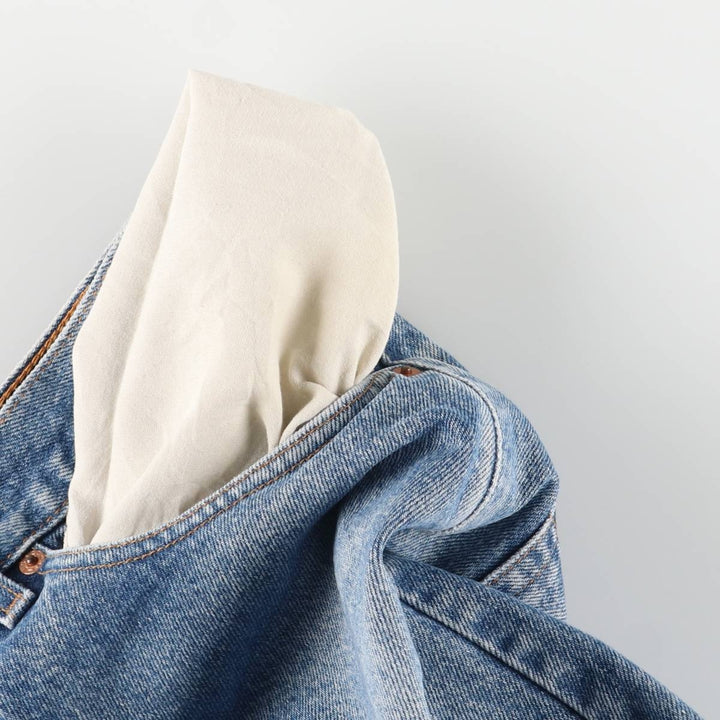 00'S Levi's 505 REGULAR FIT STRAIGHT LEG tapered denim pants for men, size w32 cotton blue type Vintage Second Hand