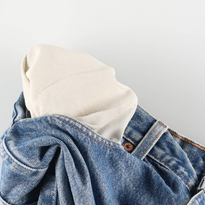 00'S Levi's 505 REGULAR FIT STRAIGHT LEG tapered denim pants for men, size w32 cotton blue type Vintage Second Hand