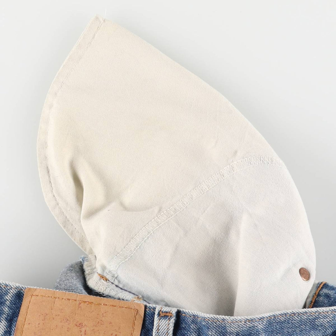 00'S Levi's 505 REGULAR FIT STRAIGHT LEG tapered denim pants for men, size w32 cotton blue type Vintage Second Hand