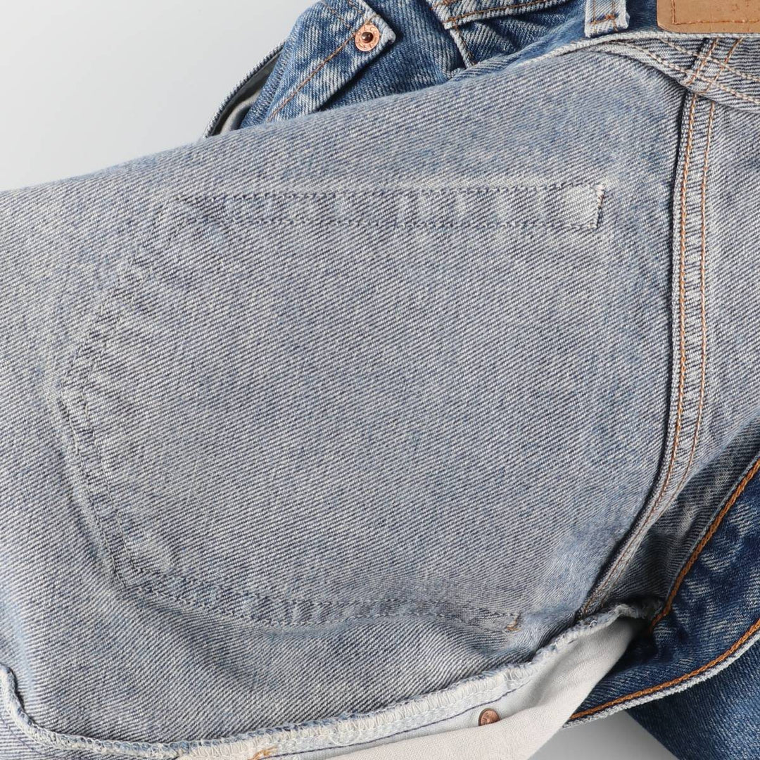 00'S Levi's 505 REGULAR FIT STRAIGHT LEG tapered denim pants for men, size w32 cotton blue type Vintage Second Hand