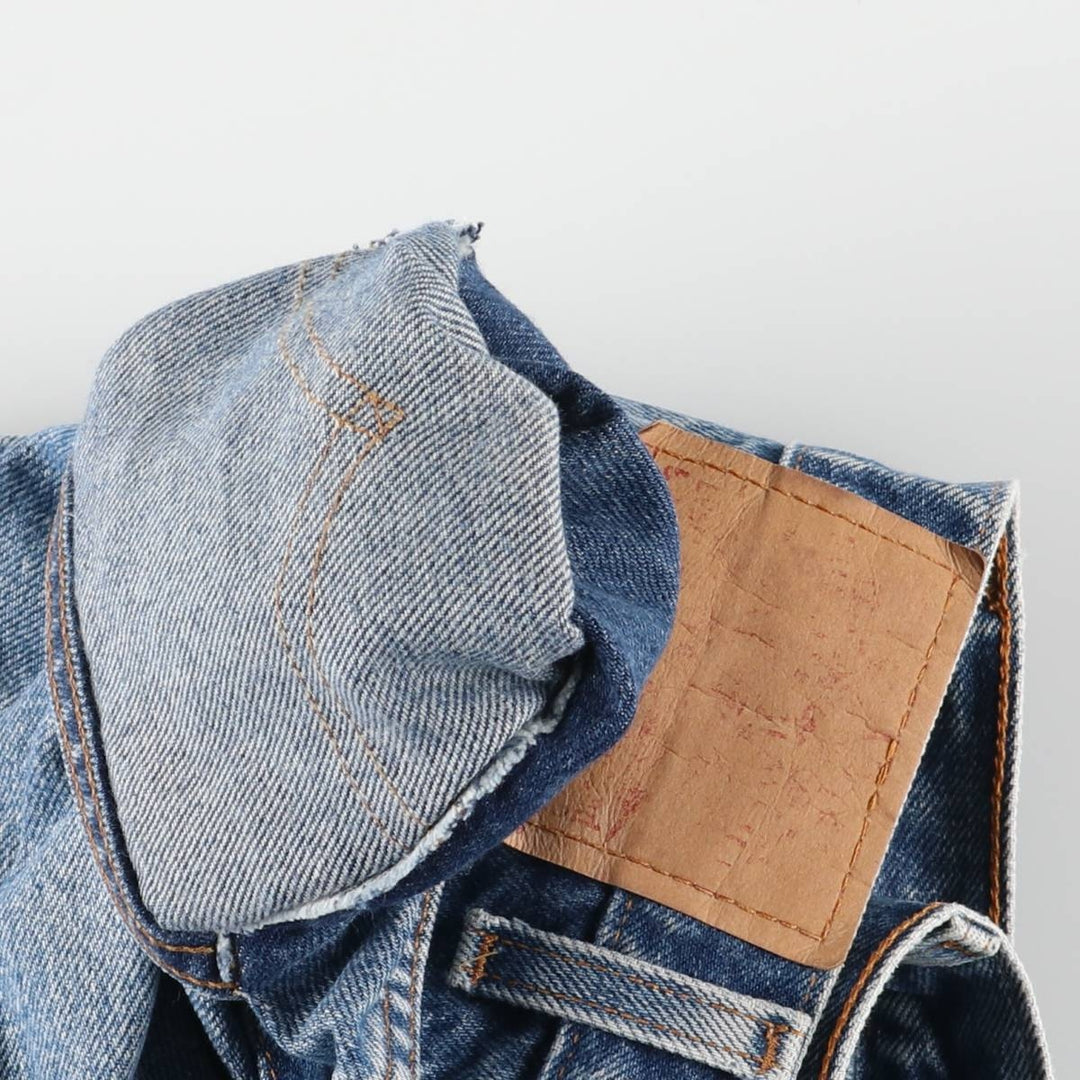 00'S Levi's 505 REGULAR FIT STRAIGHT LEG tapered denim pants for men, size w32 cotton blue type Vintage Second Hand