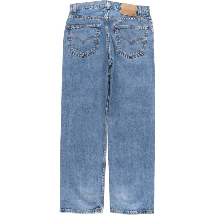 00'S Levi's 505 REGULAR FIT STRAIGHT LEG tapered denim pants for men, size w32 cotton blue type Vintage Second Hand