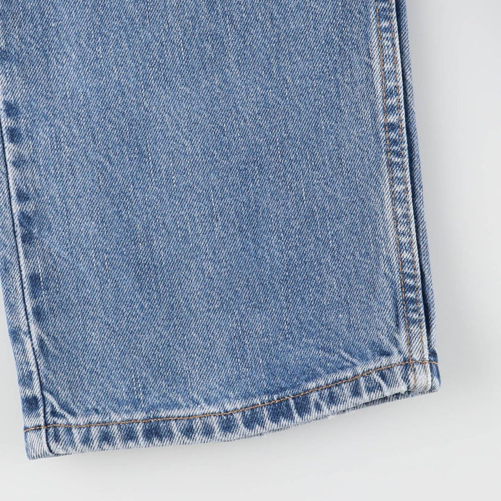00'S Levi's 505 REGULAR FIT STRAIGHT LEG tapered denim pants for men, size w32 cotton blue type Vintage Second Hand