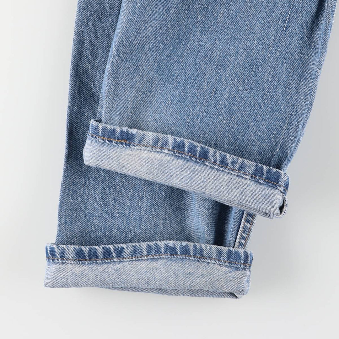 00'S Levi's 505 REGULAR FIT STRAIGHT LEG tapered denim pants for men, size w32 cotton blue type Vintage Second Hand