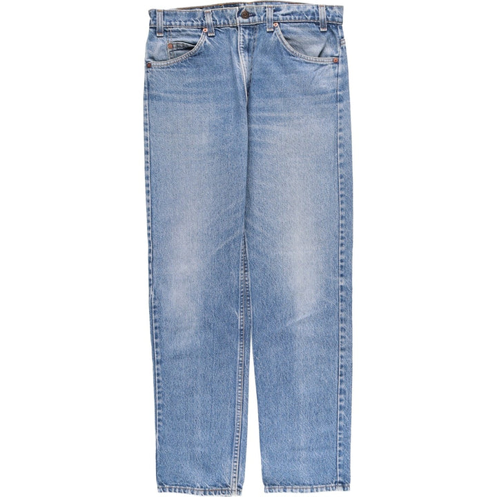 Levi's 505 Orange Tab Tapered Denim Pants, Made in USA, Men's Size W32 cotton blue type Vintage Second Hand