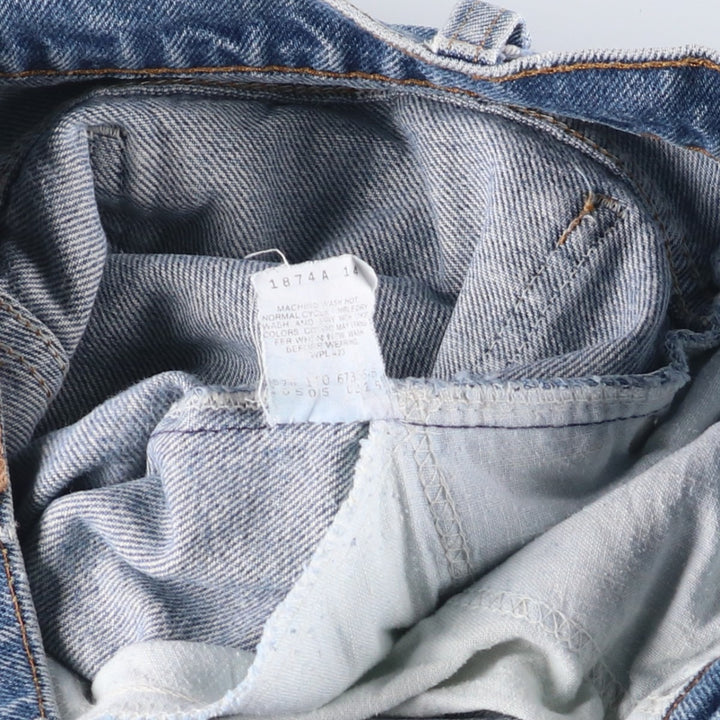 Levi's 505 Orange Tab Tapered Denim Pants, Made in USA, Men's Size W32 cotton blue type Vintage Second Hand