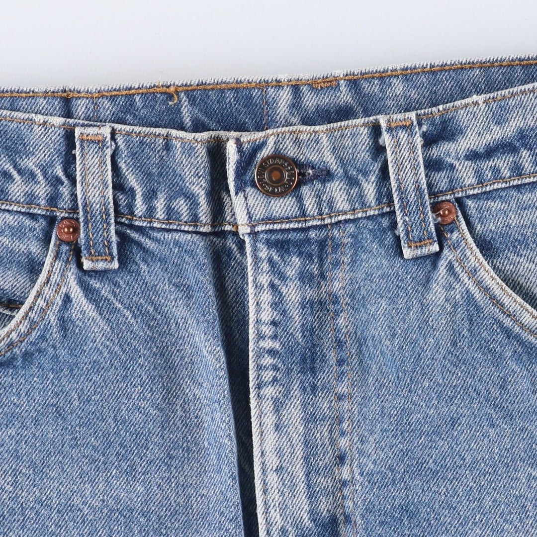 Levi's 505 Orange Tab Tapered Denim Pants, Made in USA, Men's Size W32 cotton blue type Vintage Second Hand