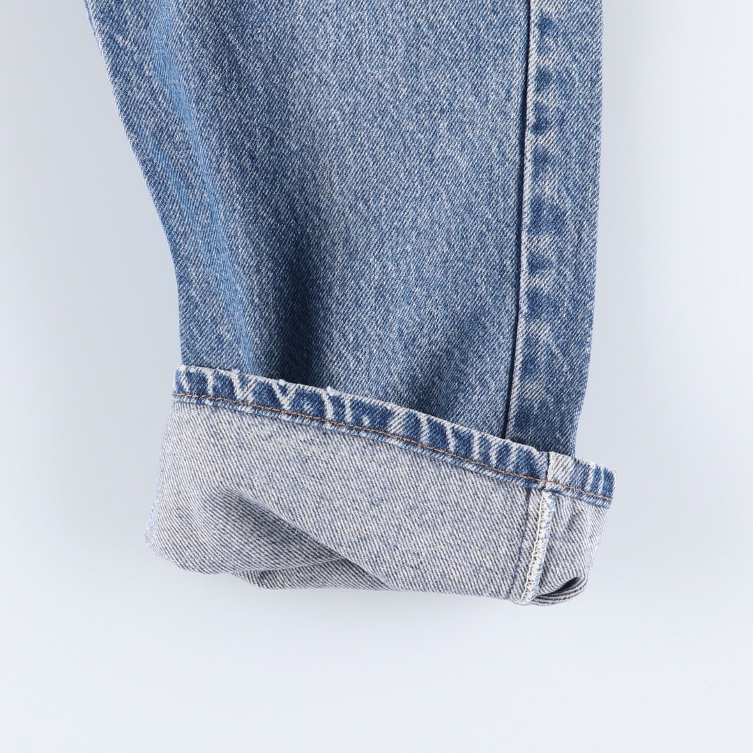 Levi's 505 Orange Tab Tapered Denim Pants, Made in USA, Men's Size W32 cotton blue type Vintage Second Hand