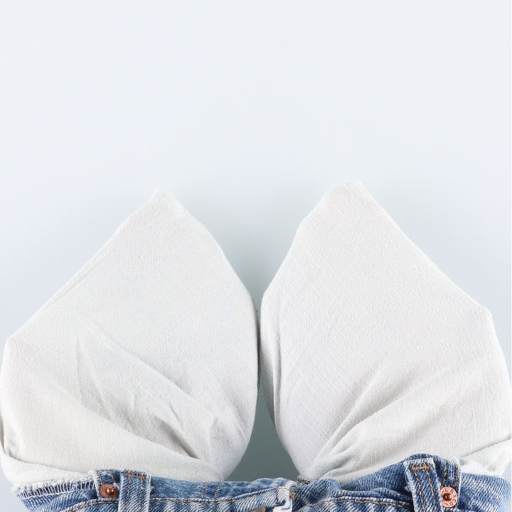 Levi's 505 Orange Tab Tapered Denim Pants, Made in USA, Men's Size W32 cotton blue type Vintage Second Hand