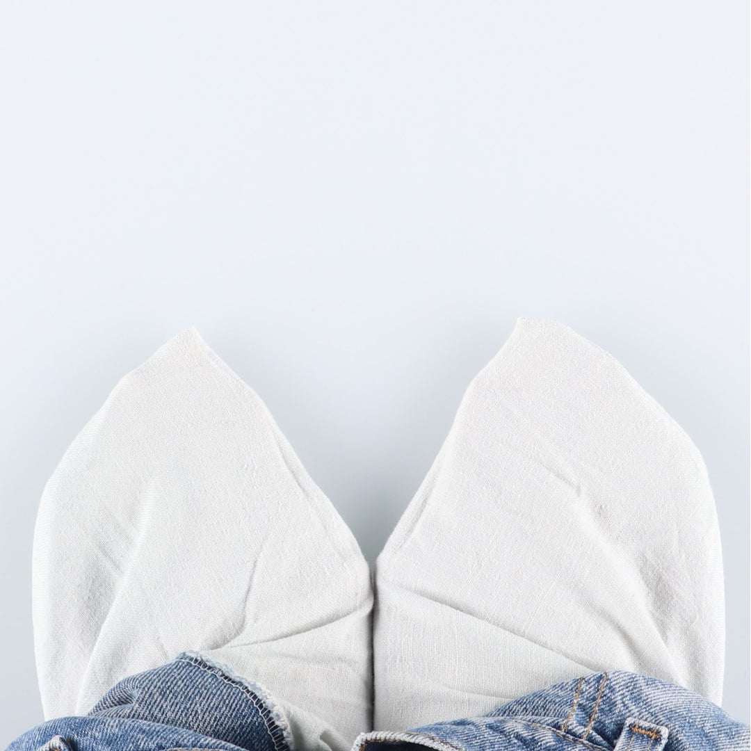 Levi's 505 Orange Tab Tapered Denim Pants, Made in USA, Men's Size W32 cotton blue type Vintage Second Hand