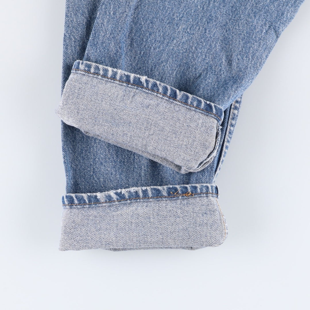 Levi's 505 Orange Tab Tapered Denim Pants, Made in USA, Men's Size W32 cotton blue type Vintage Second Hand