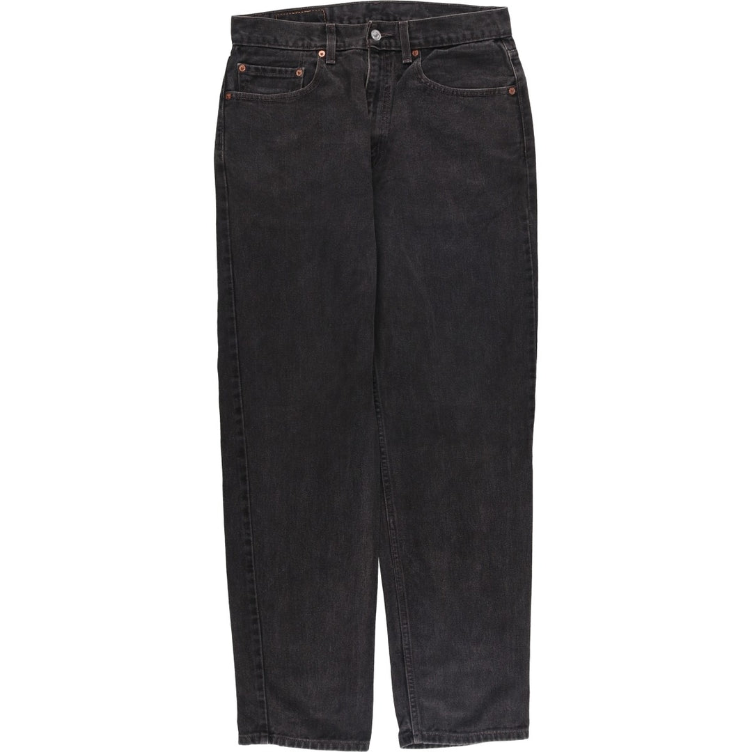 00'S Levi's 550 Relaxed Fit Black Denim Tapered Denim Pants Men's W32 cotton black type Vintage Second Hand
