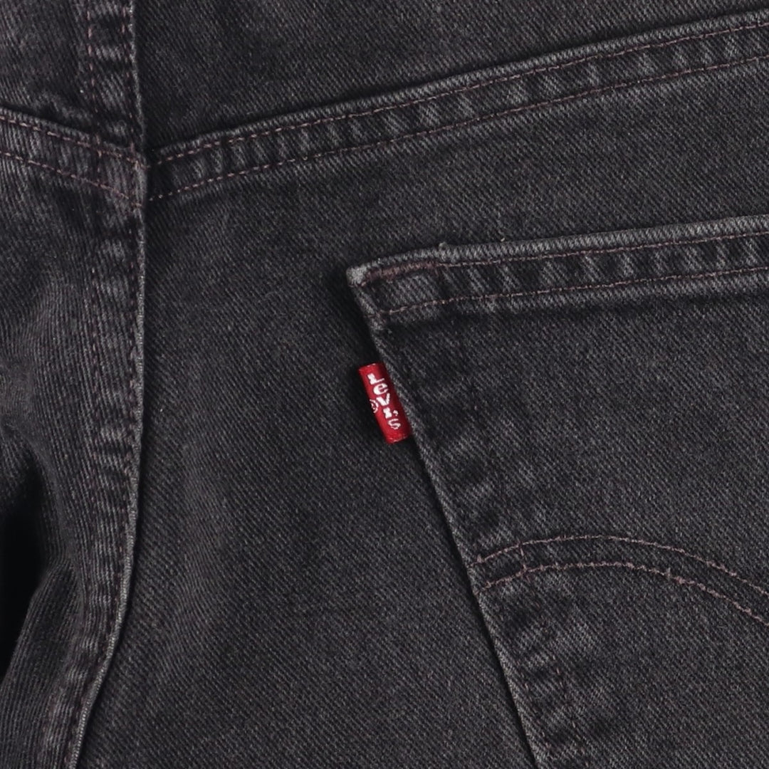 00'S Levi's 550 Relaxed Fit Black Denim Tapered Denim Pants Men's W32 cotton black type Vintage Second Hand