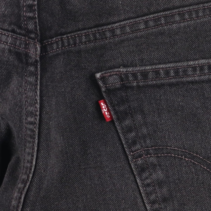 00'S Levi's 550 Relaxed Fit Black Denim Tapered Denim Pants Men's W32 cotton black type Vintage Second Hand