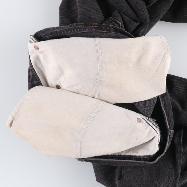 00'S Levi's 550 Relaxed Fit Black Denim Tapered Denim Pants Men's W32 cotton black type Vintage Second Hand