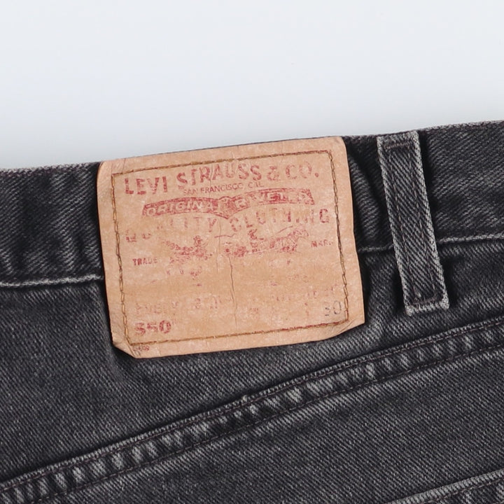 00'S Levi's 550 Relaxed Fit Black Denim Tapered Denim Pants Men's W31 cotton black type Vintage Second Hand