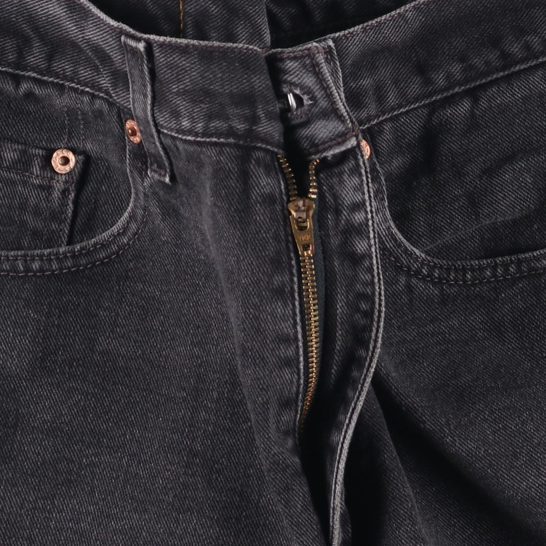 00'S Levi's 550 Relaxed Fit Black Denim Tapered Denim Pants Men's W31 cotton black type Vintage Second Hand