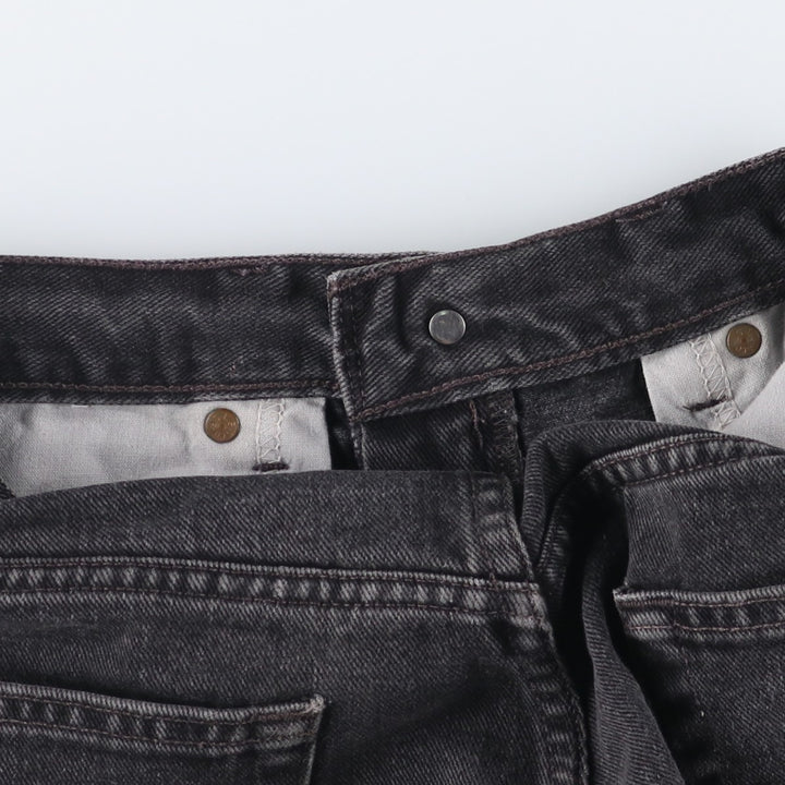 00'S Levi's 550 Relaxed Fit Black Denim Tapered Denim Pants Men's W31 cotton black type Vintage Second Hand