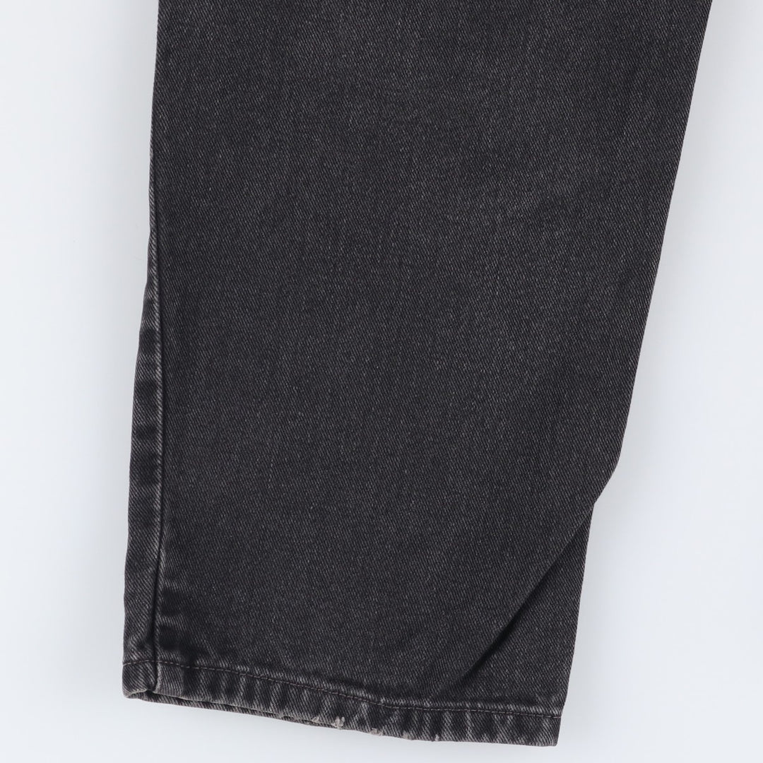 00'S Levi's 550 Relaxed Fit Black Denim Tapered Denim Pants Men's W31 cotton black type Vintage Second Hand