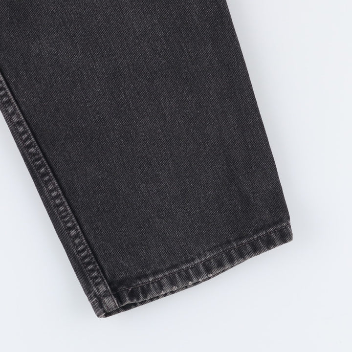 00'S Levi's 550 Relaxed Fit Black Denim Tapered Denim Pants Men's W31 cotton black type Vintage Second Hand