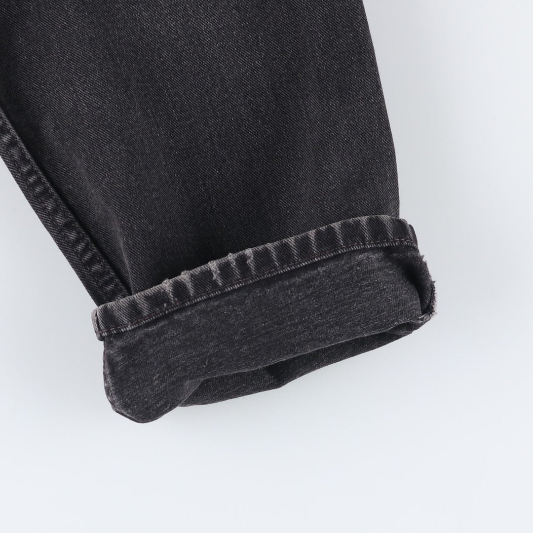 00'S Levi's 550 Relaxed Fit Black Denim Tapered Denim Pants Men's W31 cotton black type Vintage Second Hand