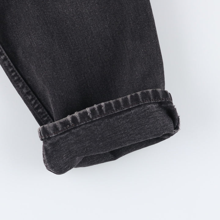 00'S Levi's 550 Relaxed Fit Black Denim Tapered Denim Pants Men's W31 cotton black type Vintage Second Hand