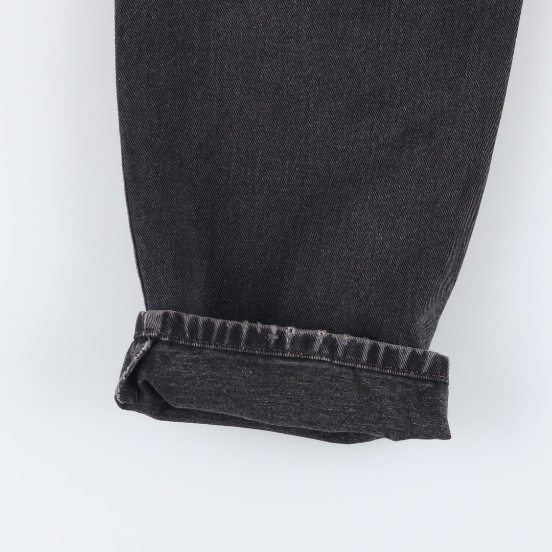 00'S Levi's 550 Relaxed Fit Black Denim Tapered Denim Pants Men's W31 cotton black type Vintage Second Hand