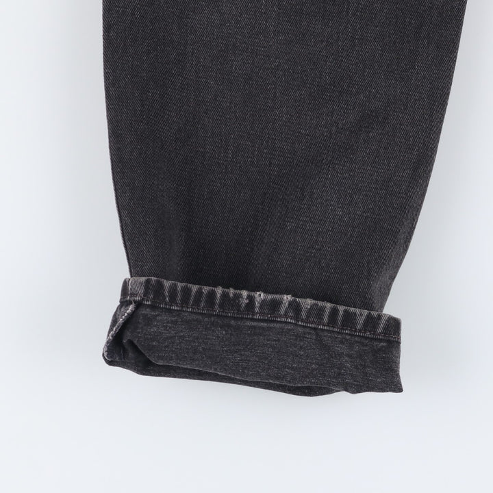 00'S Levi's 550 Relaxed Fit Black Denim Tapered Denim Pants Men's W31 cotton black type Vintage Second Hand